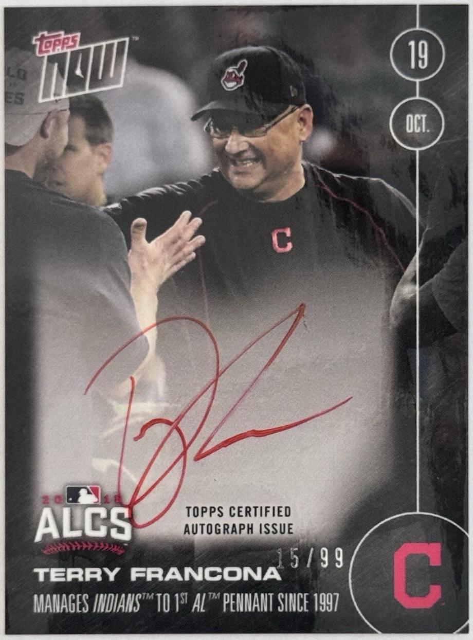 Terry Francona [Autograph] #TF-A