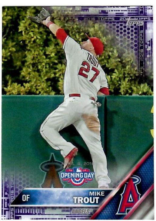 Mike Trout [Purple Foil] #OD-1