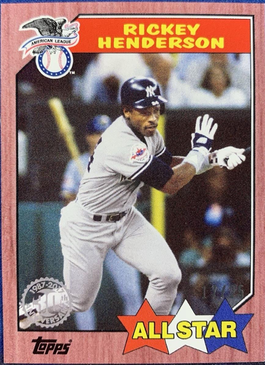 Rickey Henderson [Mini Red] #87-156