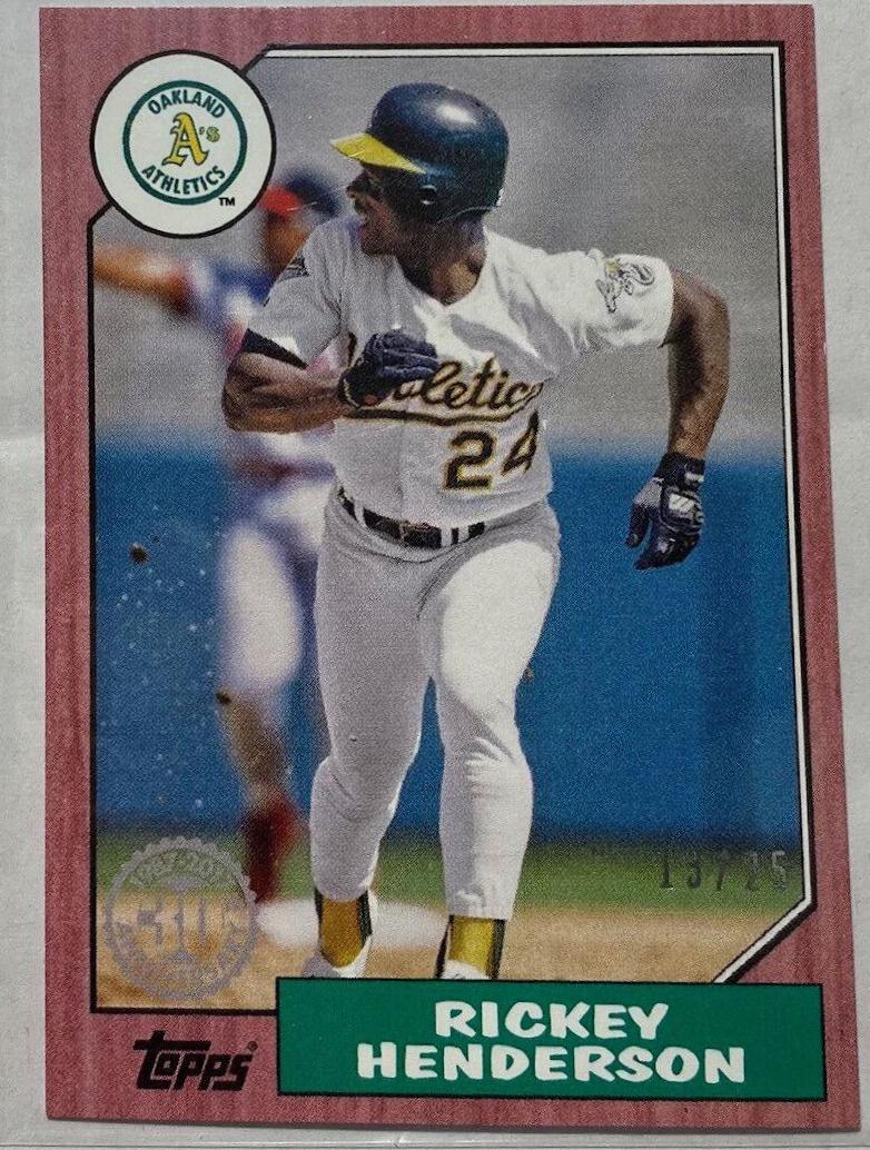 Rickey Henderson [Mini Red] #87-29