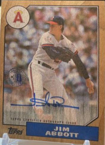 Jim Abbott [Maple Wood] #1987A-JA
