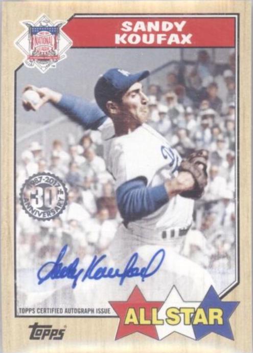 Sandy Koufax #1987A-SK