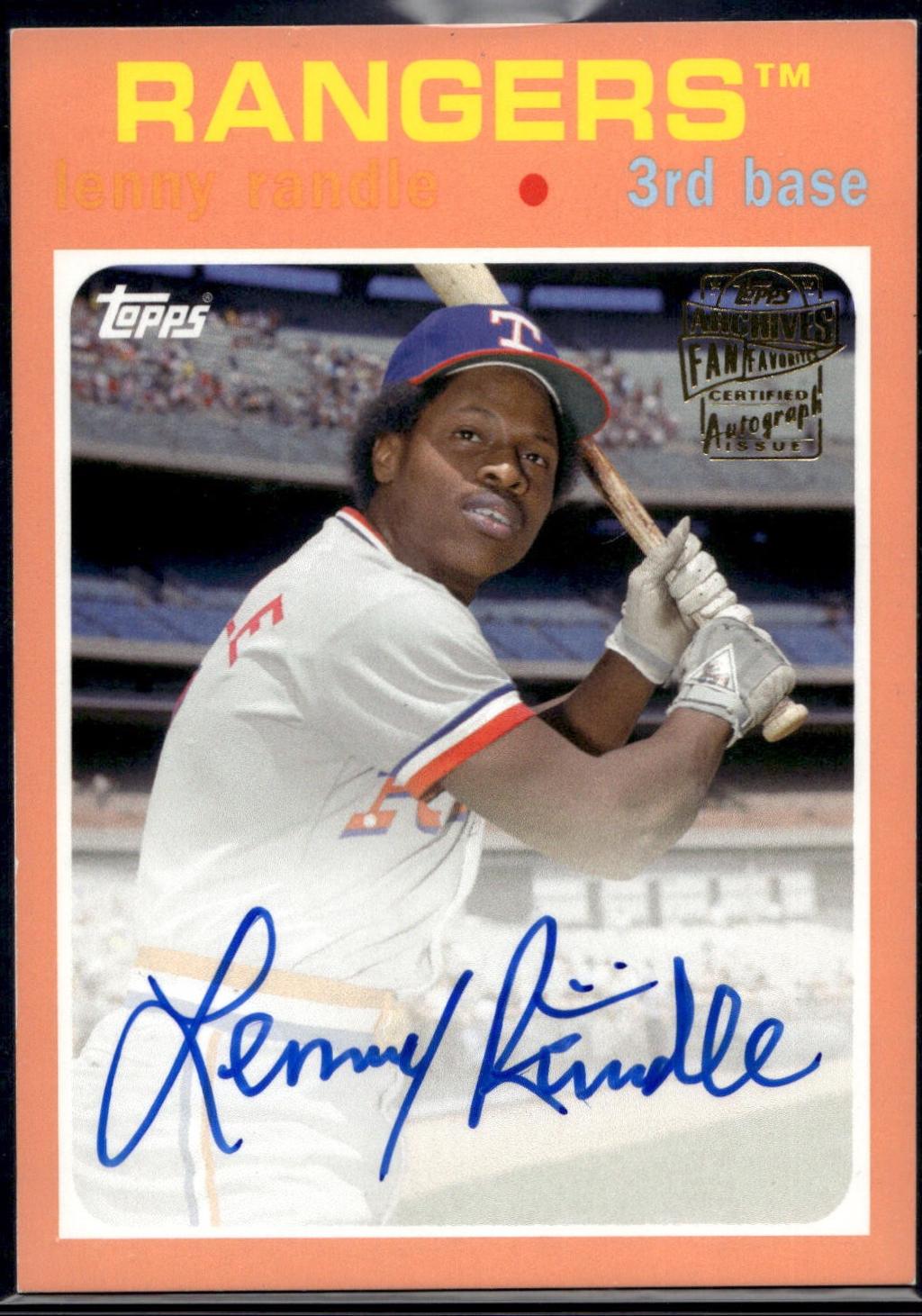 Lenny Randle [Peach] #FFA-LR