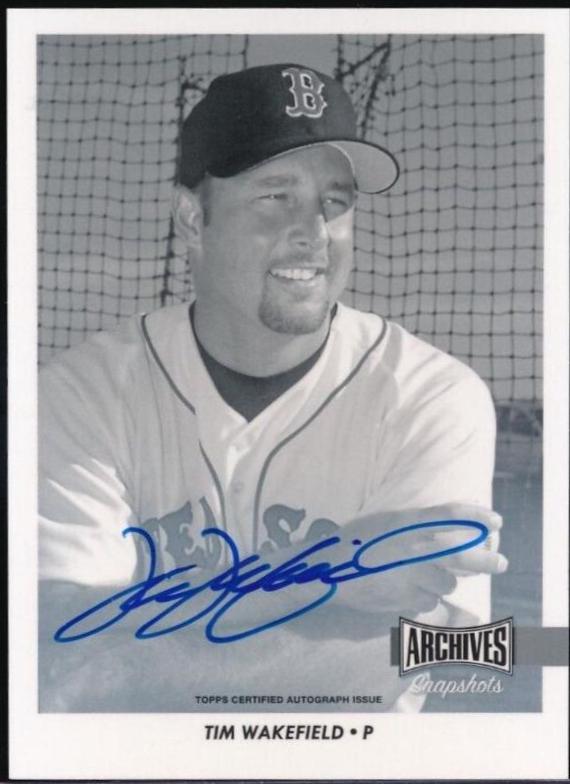 Tim Wakefield [Black & White Autograph] #AS-TW