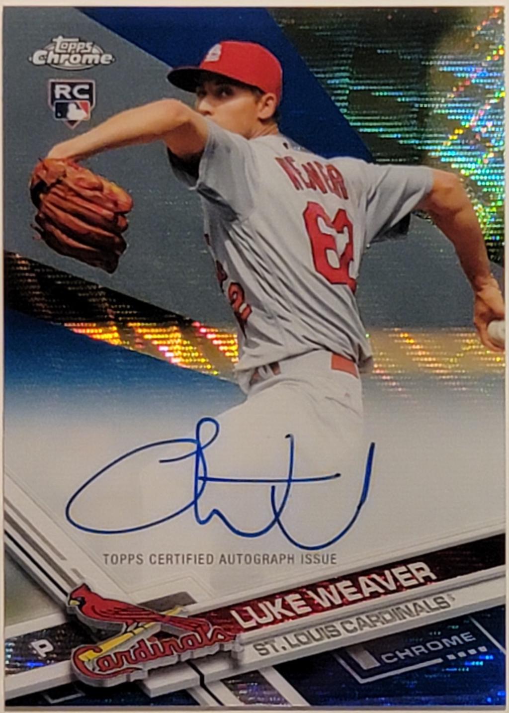 Luke Weaver [Blue Wave Refractor] #RA-LW
