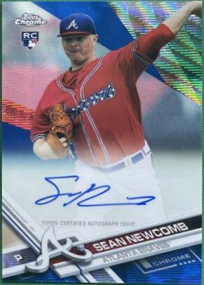 Sean Newcomb [Blue Wave Refractor] #RA-SN