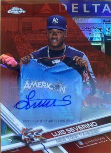 Luis Severino [Autograph Red Refractor] #HMT2