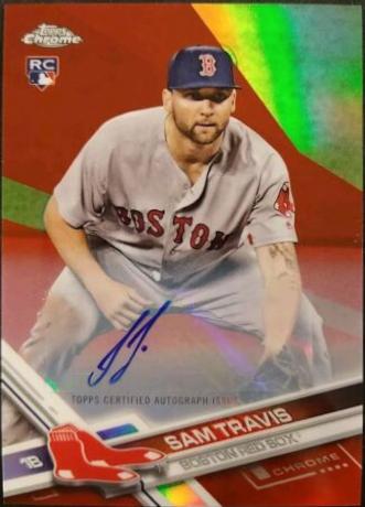 Sam Travis [Autograph Red Refractor] #HMT19