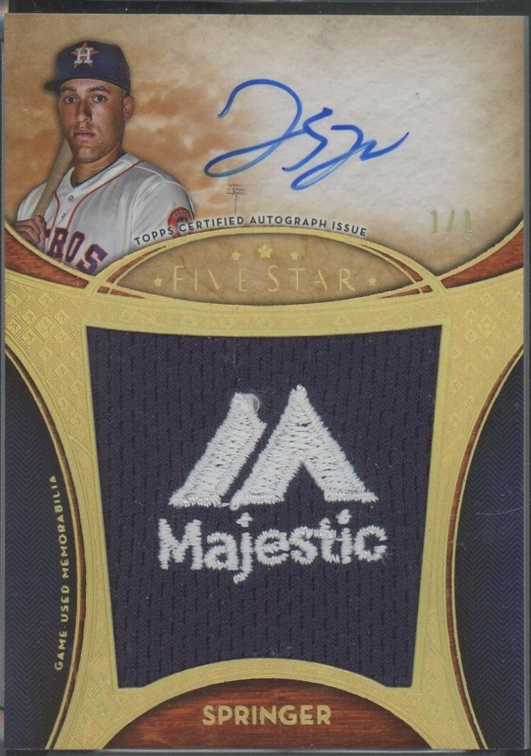 George Springer [Majestic Patch] #FAJP-GS