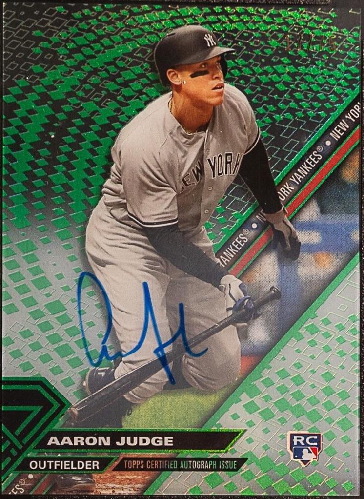 Aaron Judge [Autograph Green Rainbow] #AJ