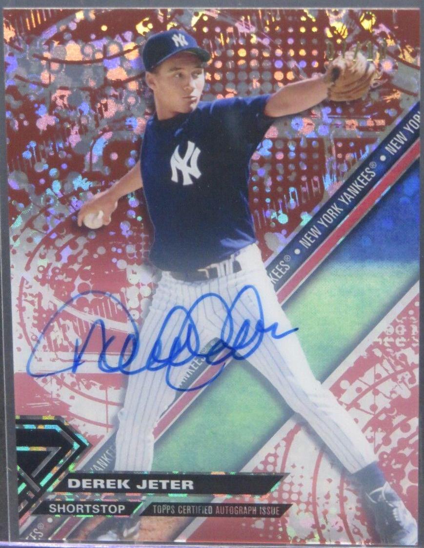 Derek Jeter [Autograph Red Orbit Diffracto] #DJ