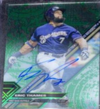 Eric Thames [Autograph Green Rainbow] #ET