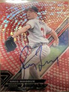 Greg Maddux [Autograph Red Orbit Diffracto] #GM
