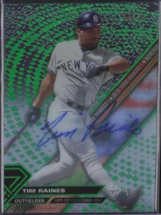 Tim Raines [Autograph Green Rainbow] #TR