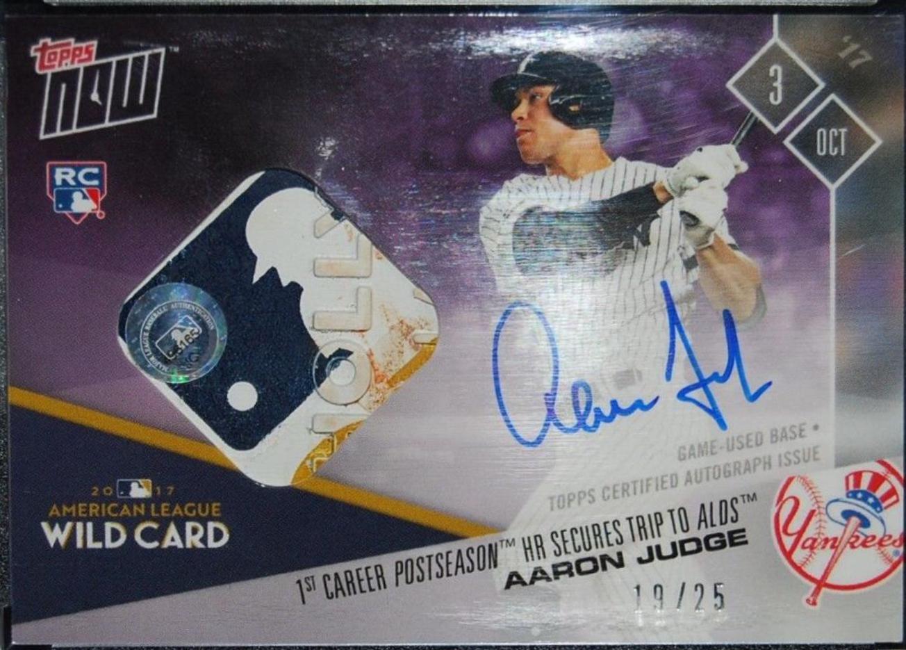 Aaron Judge [Game Used Base Autograph Purple] #696C
