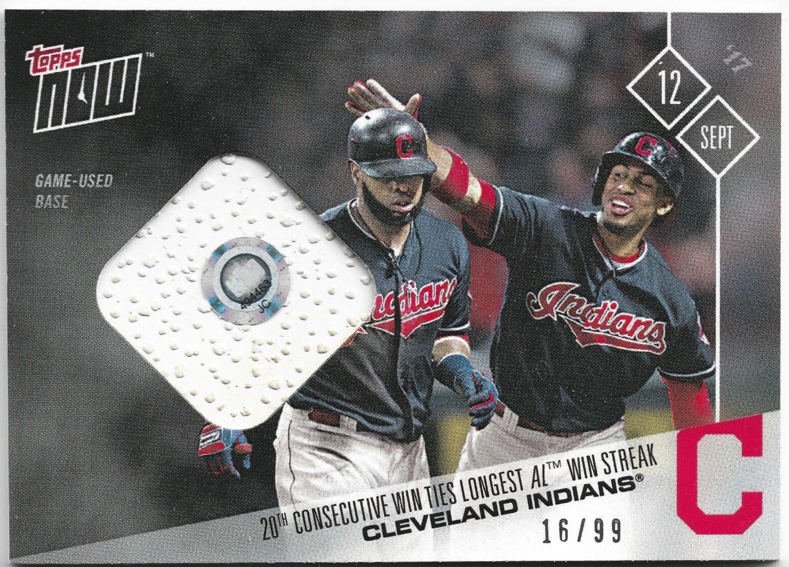Cleveland Indians [Game Used Base] #594A