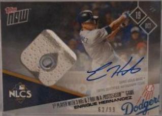 Enrique Hernandez [Game Used Base Autograph] #794B