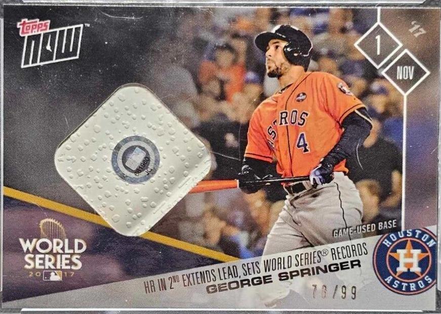 George Springer [Game Used Base] #859A