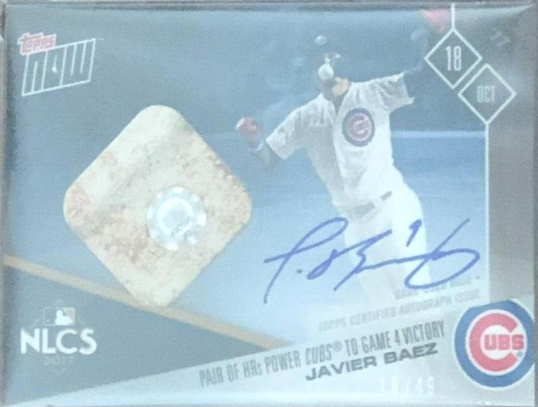 Javier Baez [Game Used Base Autograph Blue] #788B