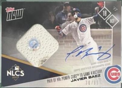 Javier Baez [Game Used Base Autograph] #788A