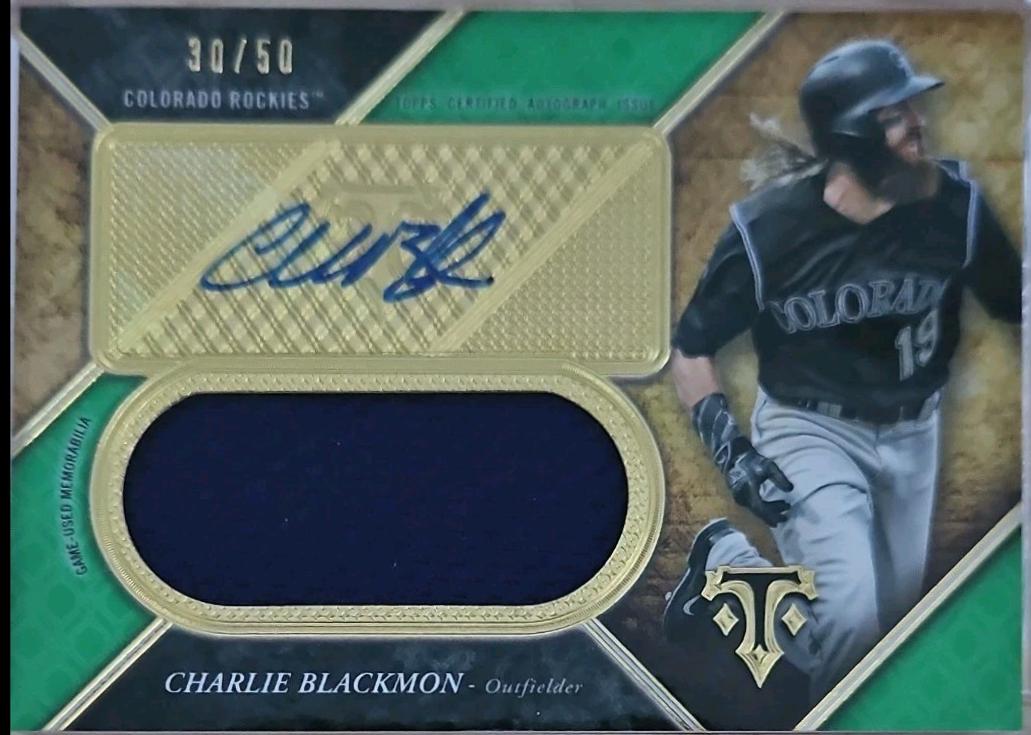 Charlie Blackmon [Emerald] #UAJR-CB