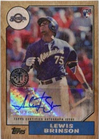 Lewis Brinson [Wood] #LB