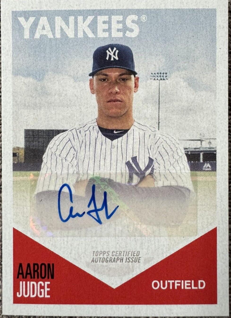 Aaron Judge [Autograph] #3-A