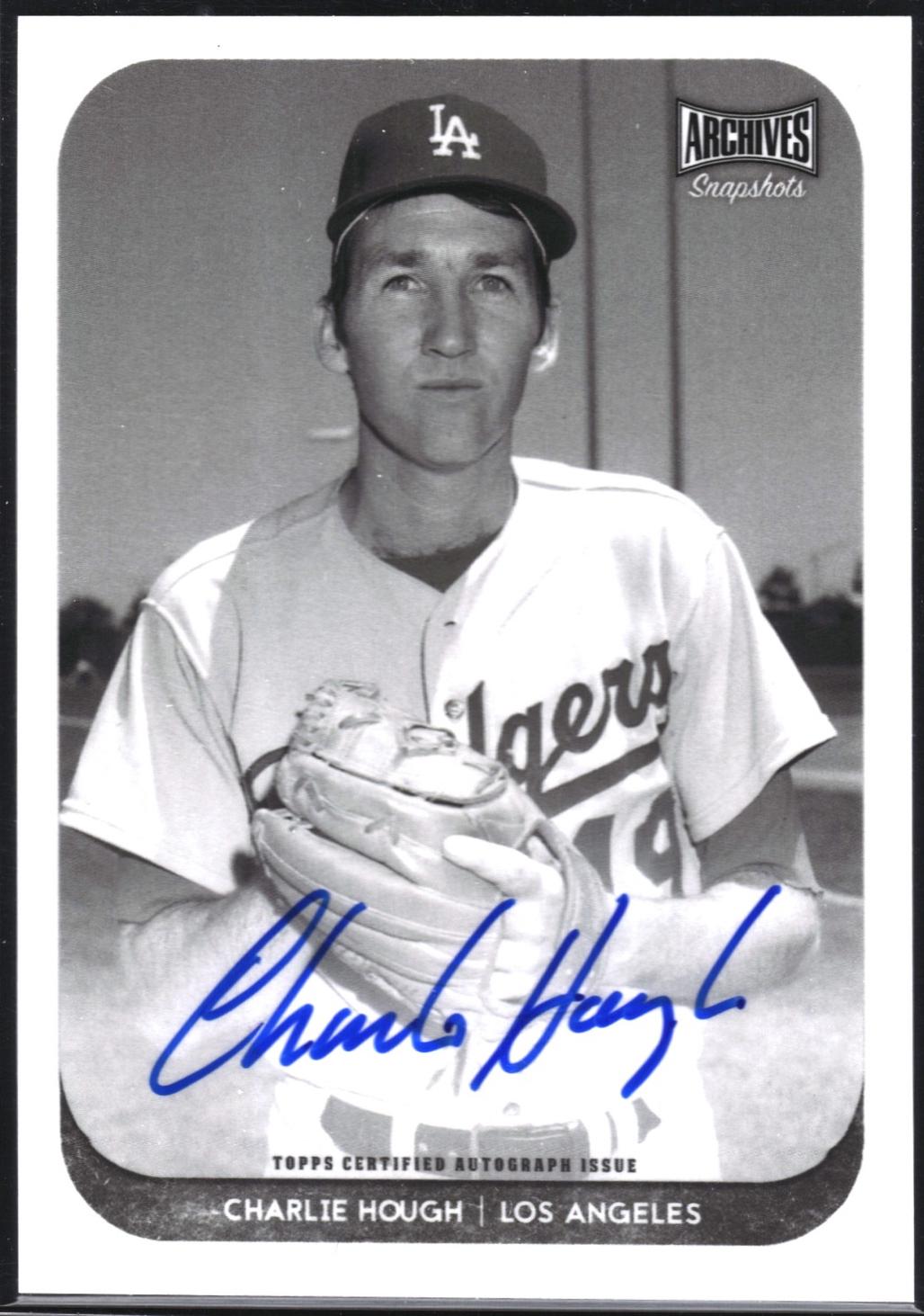 Charlie Hough [Autograph Black & White] #AS-CH