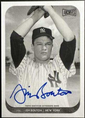 Jim Bouton [Autograph Black & White] #AS-JB