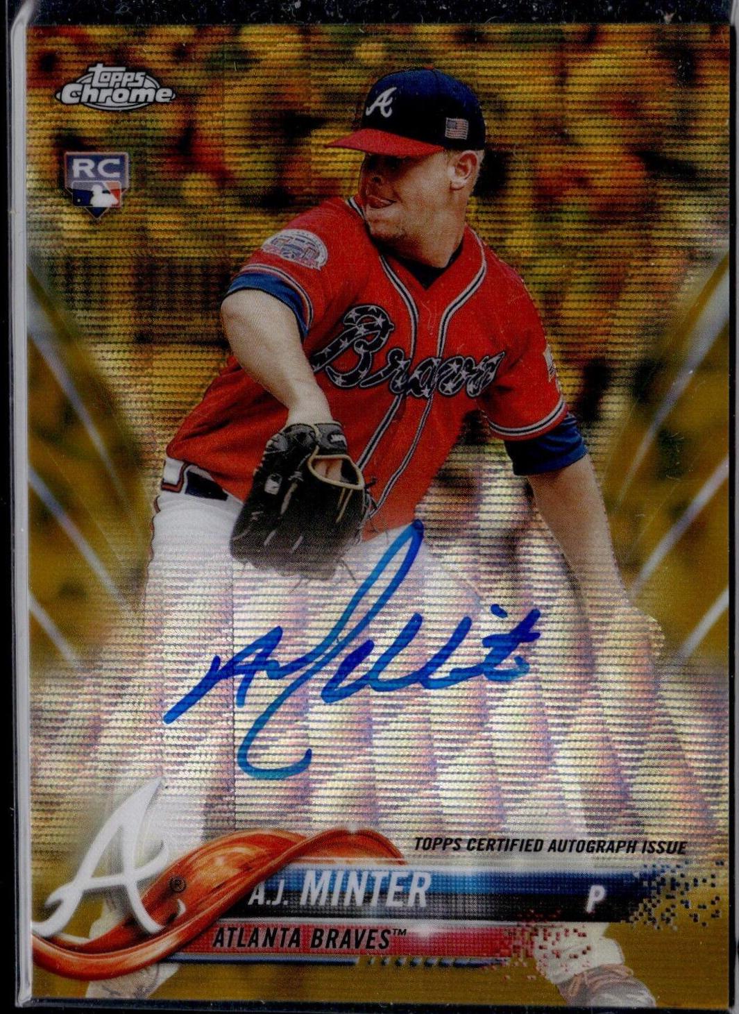 A.J. Minter [Gold Wave Refractor] #RA-AM