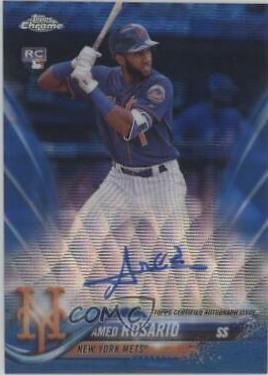Amed Rosario [Blue Wave Refractor] #RA-AR