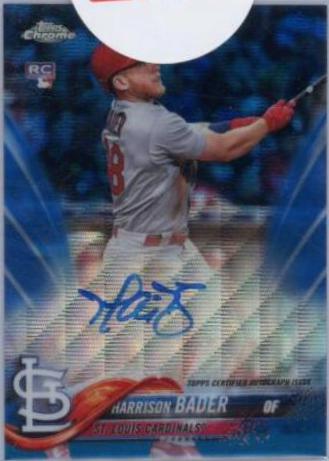 Harrison Bader [Blue Wave Refractor] #RA-HB