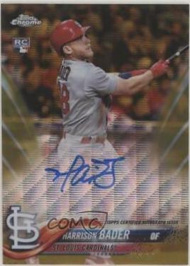 Harrison Bader [Gold Wave Refractor] #RA-HB