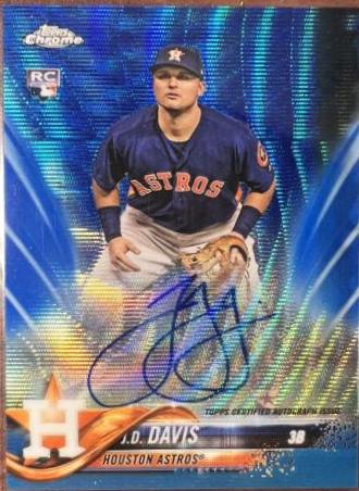 J.D. Davis [Blue Wave Refractor] #RA-JD