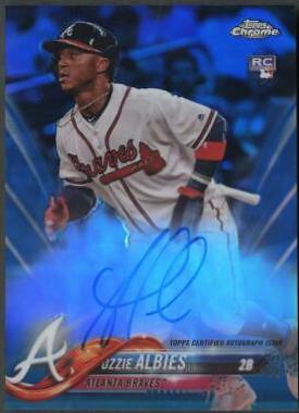 Ozzie Albies [Blue Refractor] #RA-OA
