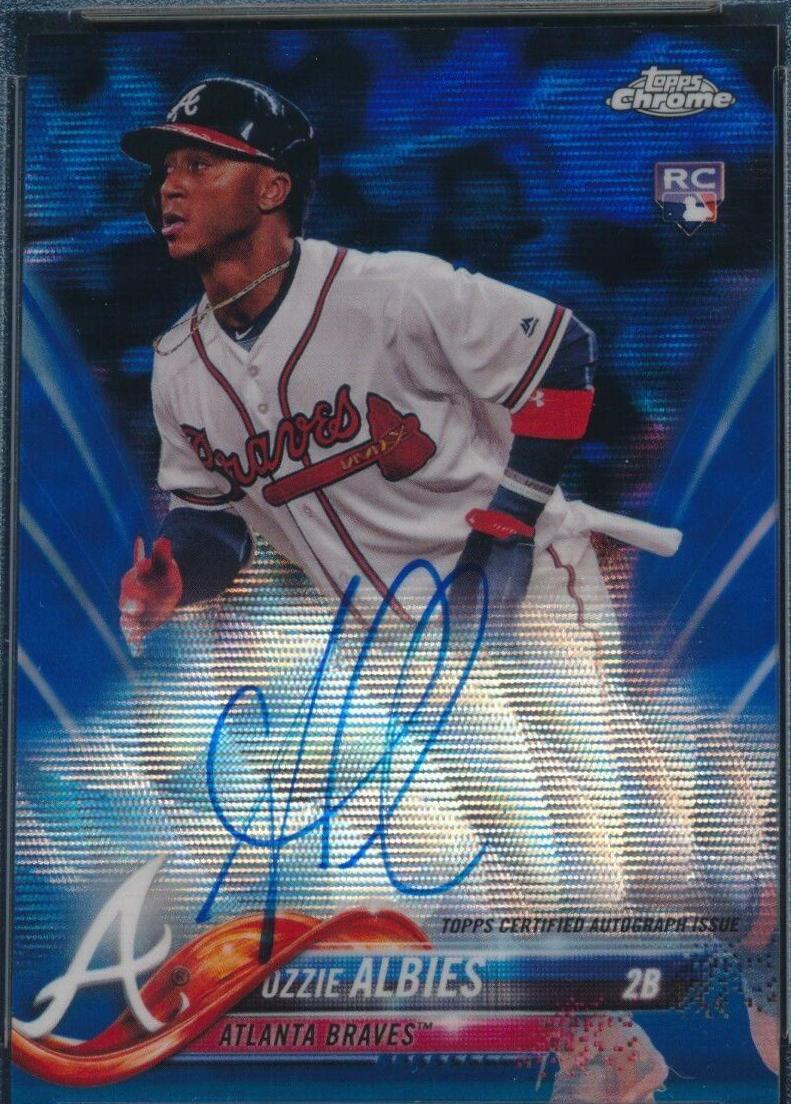 Ozzie Albies [Blue Wave Refractor] #RA-OA