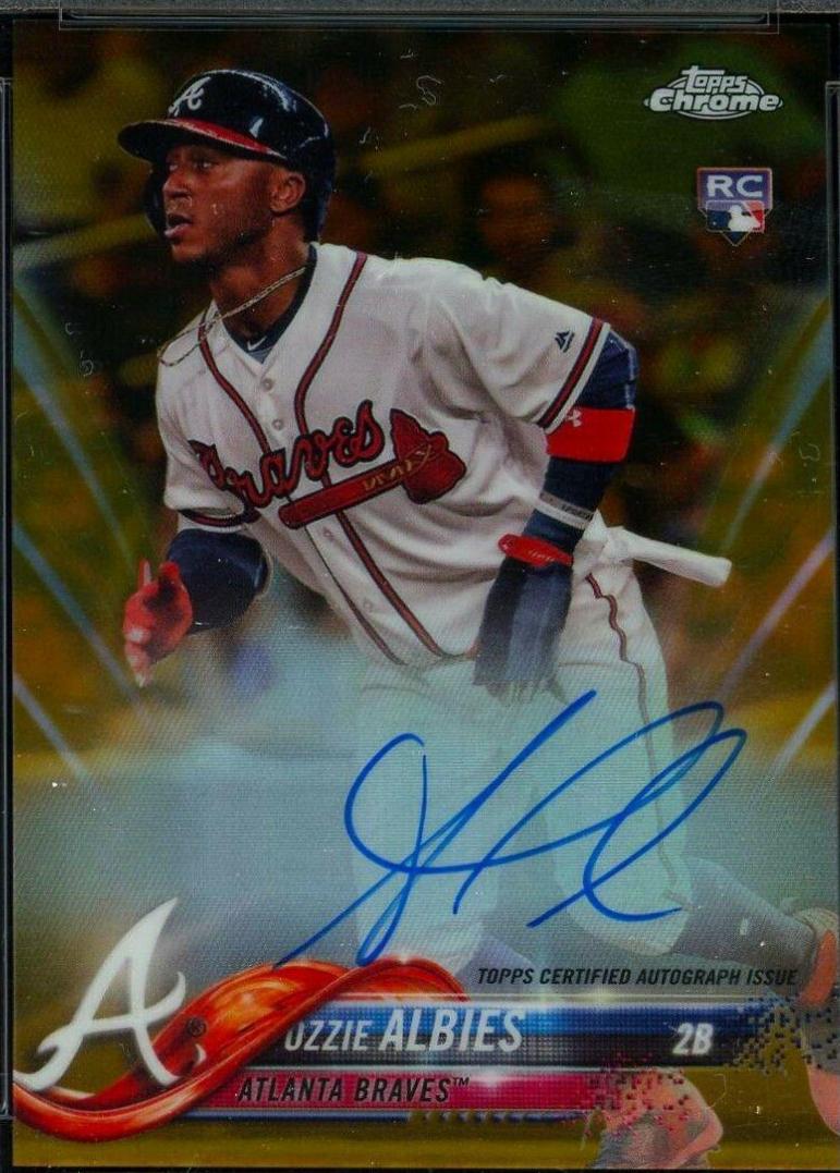 Ozzie Albies [Gold Refractor] #RA-OA