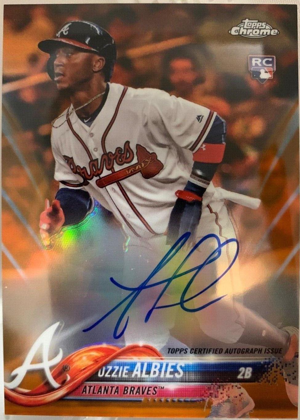 Ozzie Albies [Orange Refractor] #RA-OA
