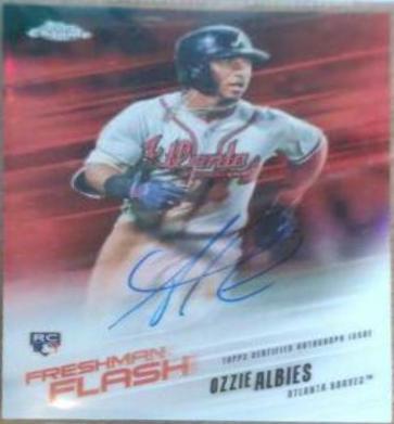 Ozzie Albies [Red Refractor] #RA-OA