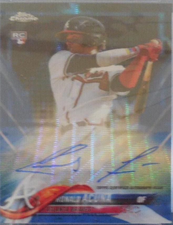 Ronald Acuna [Blue Wave Refractor] #RA-RA