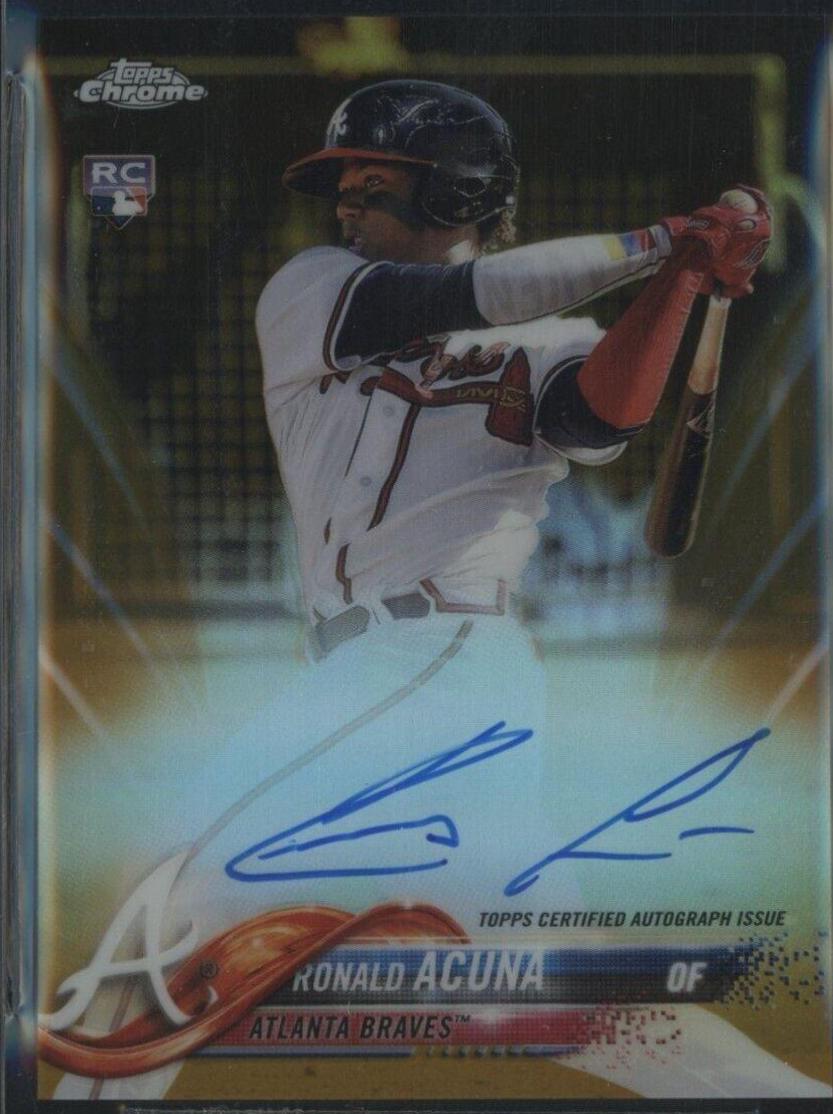 Ronald Acuna [Gold Refractor] #RA-RA