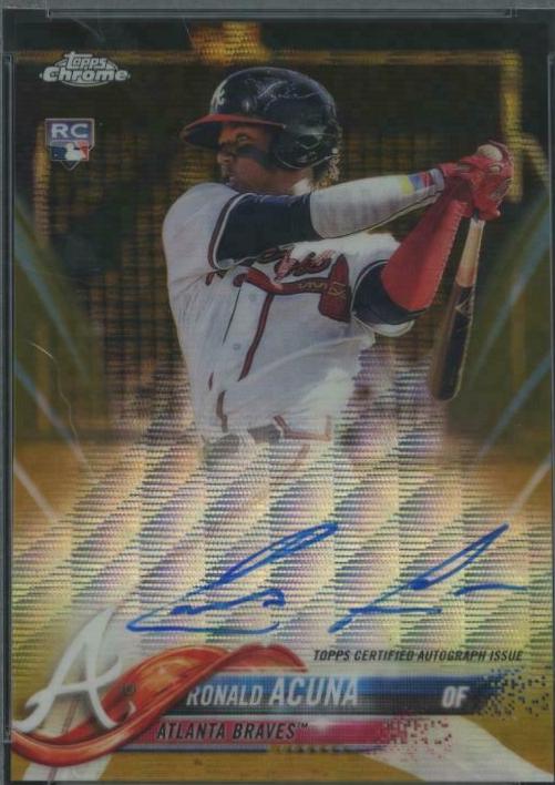Ronald Acuna [Gold Wave Refractor] #RA-RA