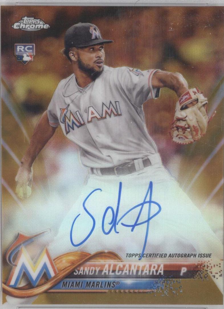Sandy Alcantara [Gold Refractor] #RA-SA