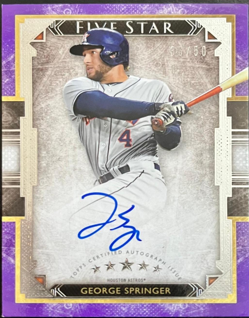 George Springer [Purple] #FSA-GP