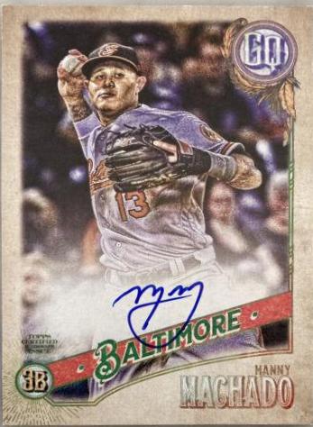Manny Machado [Gum Back] #GQA-MM