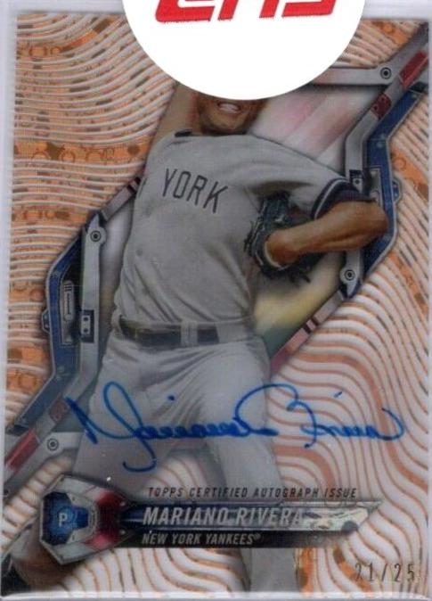 Mariano Rivera [Autograph Orange Orbit Diffractor] #HT-MR