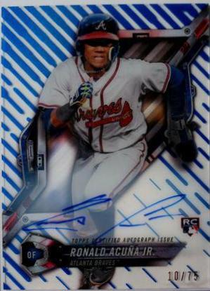 Ronald Acuna [Autograph Blue] #HT-RA