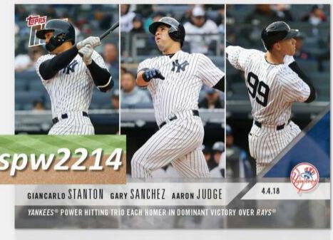 Aaron Judge, Gary Sanchez, Giancarlo Stanton #35