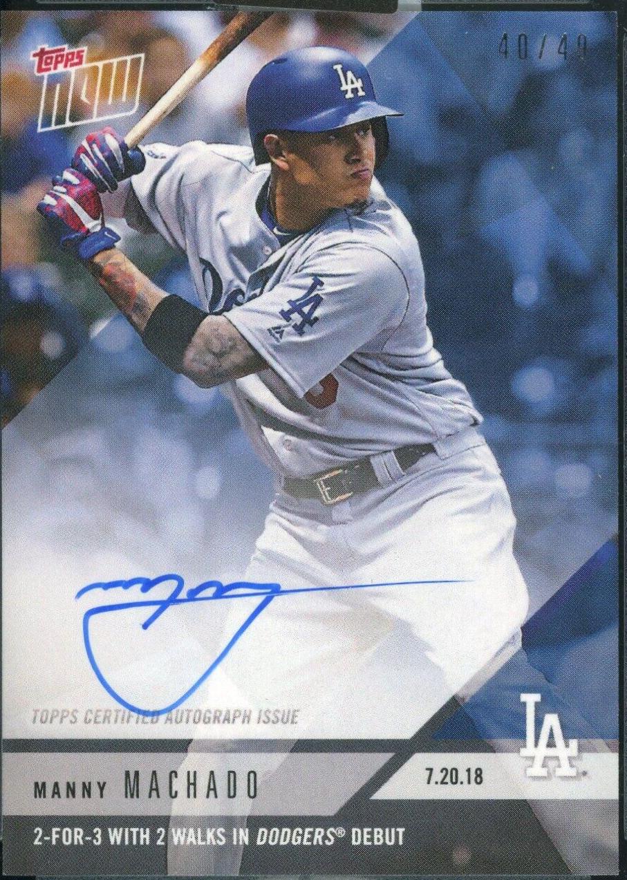 Manny Machado [Autograph Blue] #476B