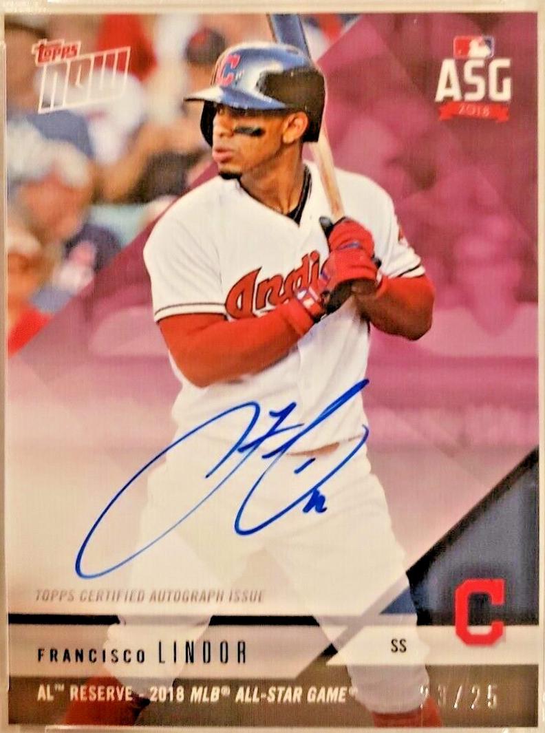 Francisco Lindor [Autograph Parallel 25] #46C